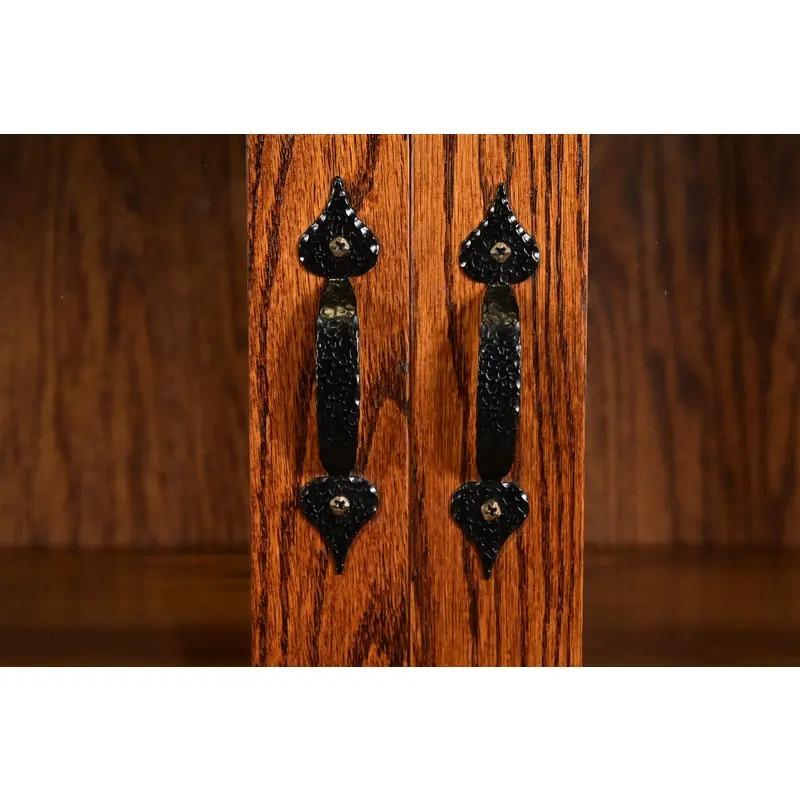 Armoire bibliothèque éclairée en chêne de style Mission Arts & Crafts de Gustav Stickley en vente 2