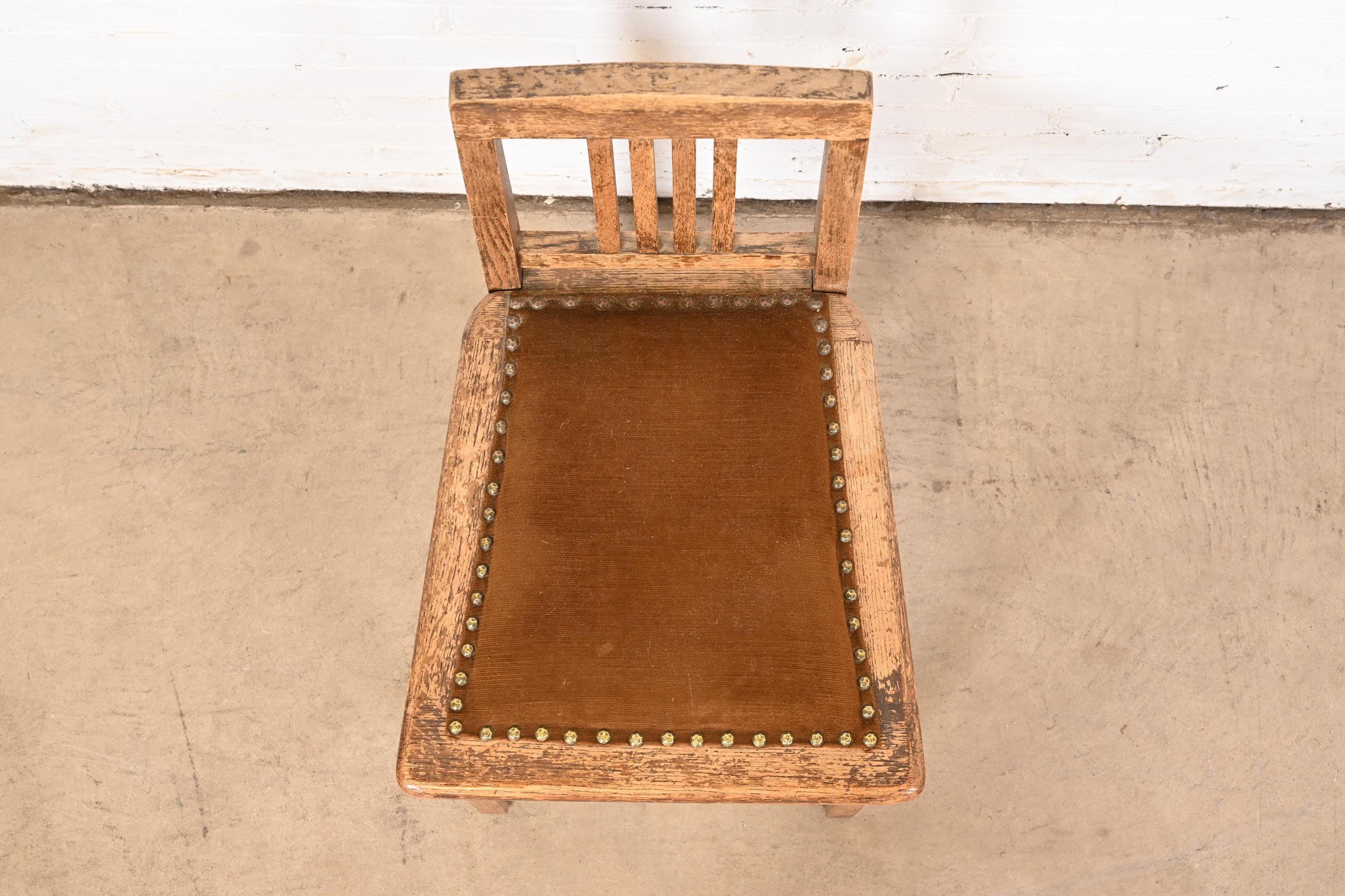 Gustav Stickley Stil Mission Oak Arts & Crafts Frisiertisch mit Spiegel im Angebot 7