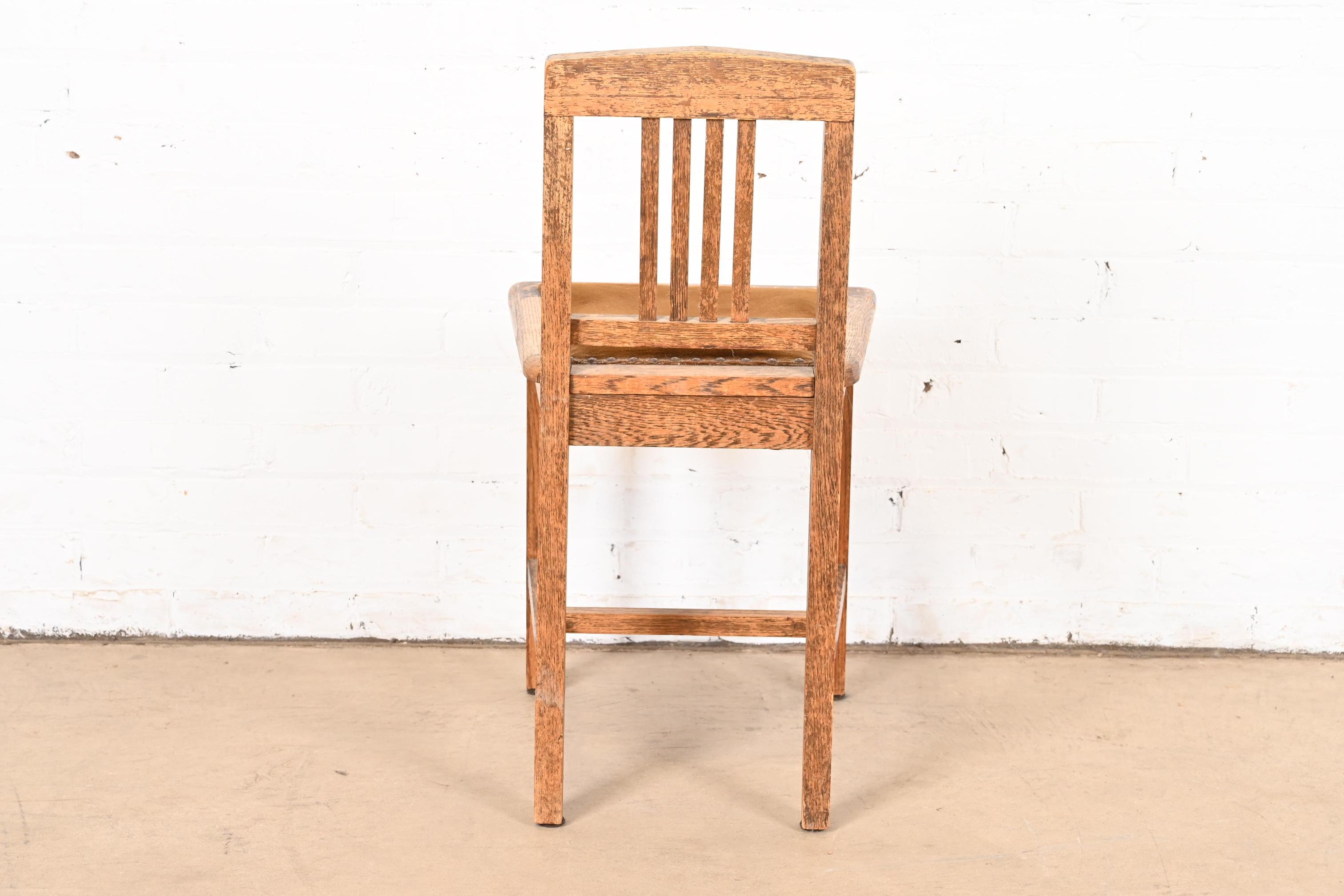 Gustav Stickley Stil Mission Oak Arts & Crafts Frisiertisch mit Spiegel im Angebot 9