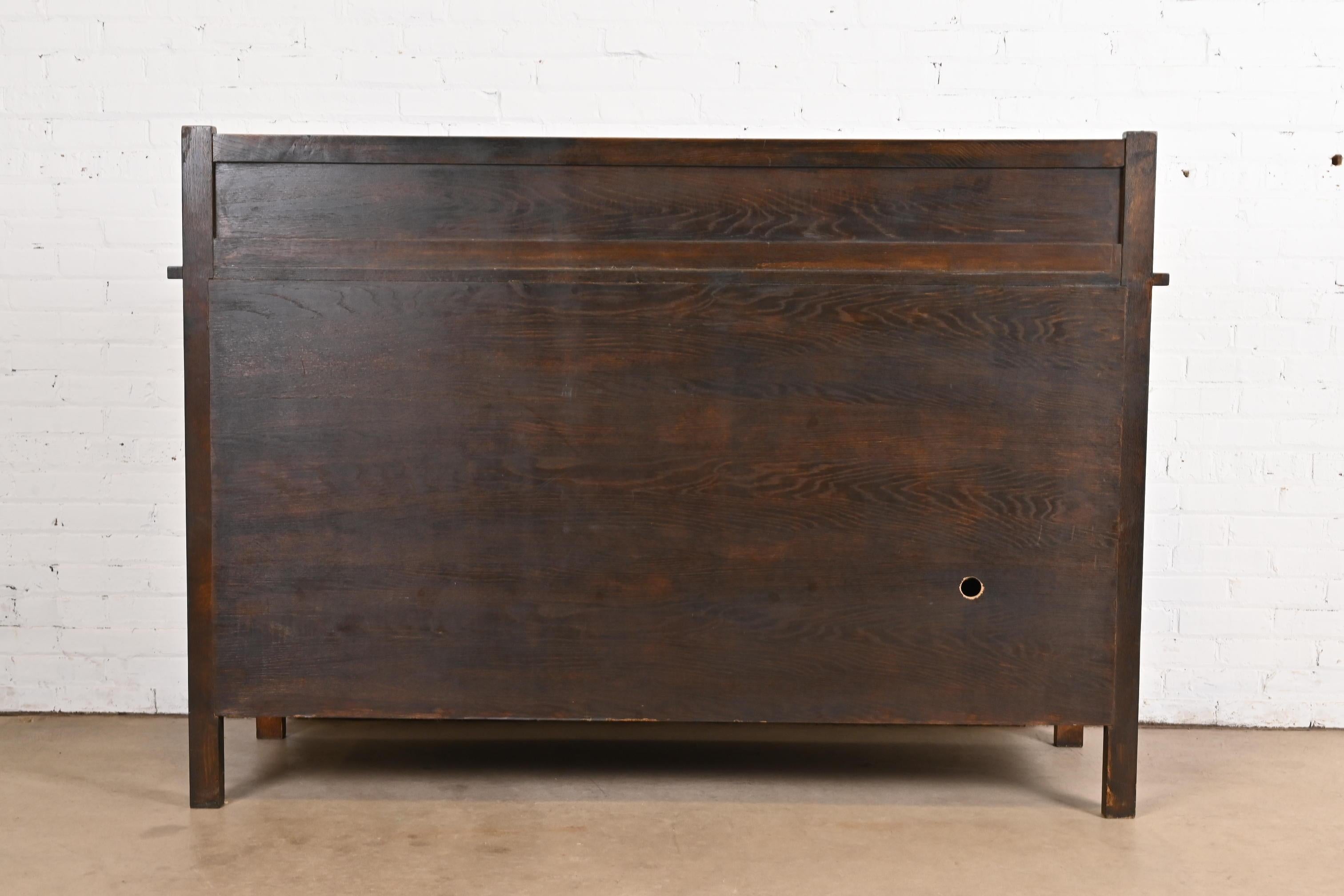 Gustav Stickley Style Mission Oak Arts & Crafts Sideboard 5