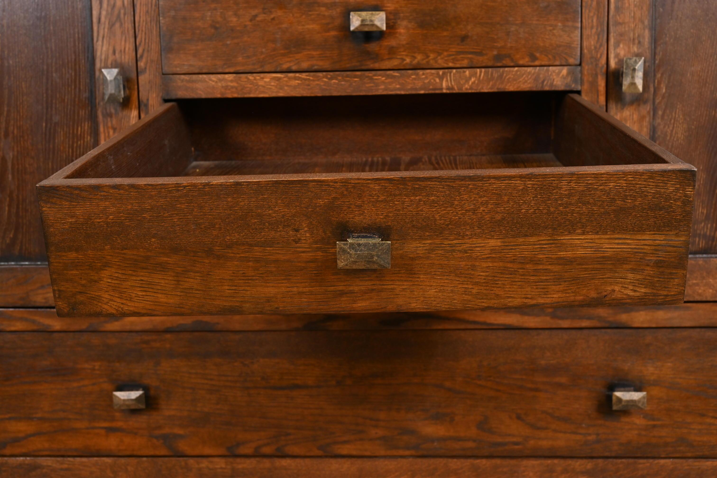 Gustav Stickley Style Mission Oak Arts & Crafts Sideboard 1