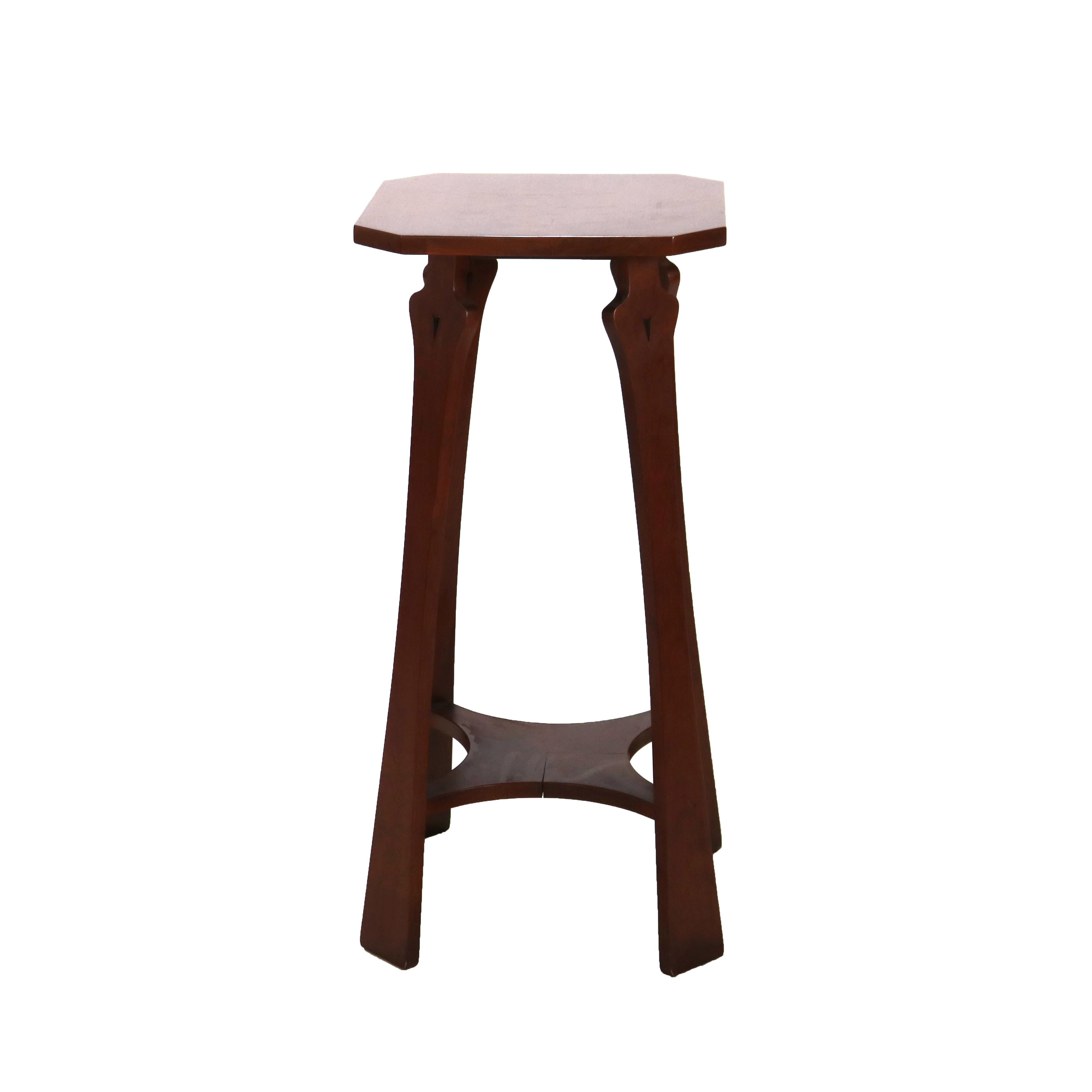 Gustav Stickley Tom Jones Arts & Crafts Cherry Drink Stand, Signed, C2013 For Sale 2