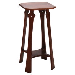 Gustav Stickley Tom Jones Arts & Crafts Cherry Drink Stand, Signed, C2013
