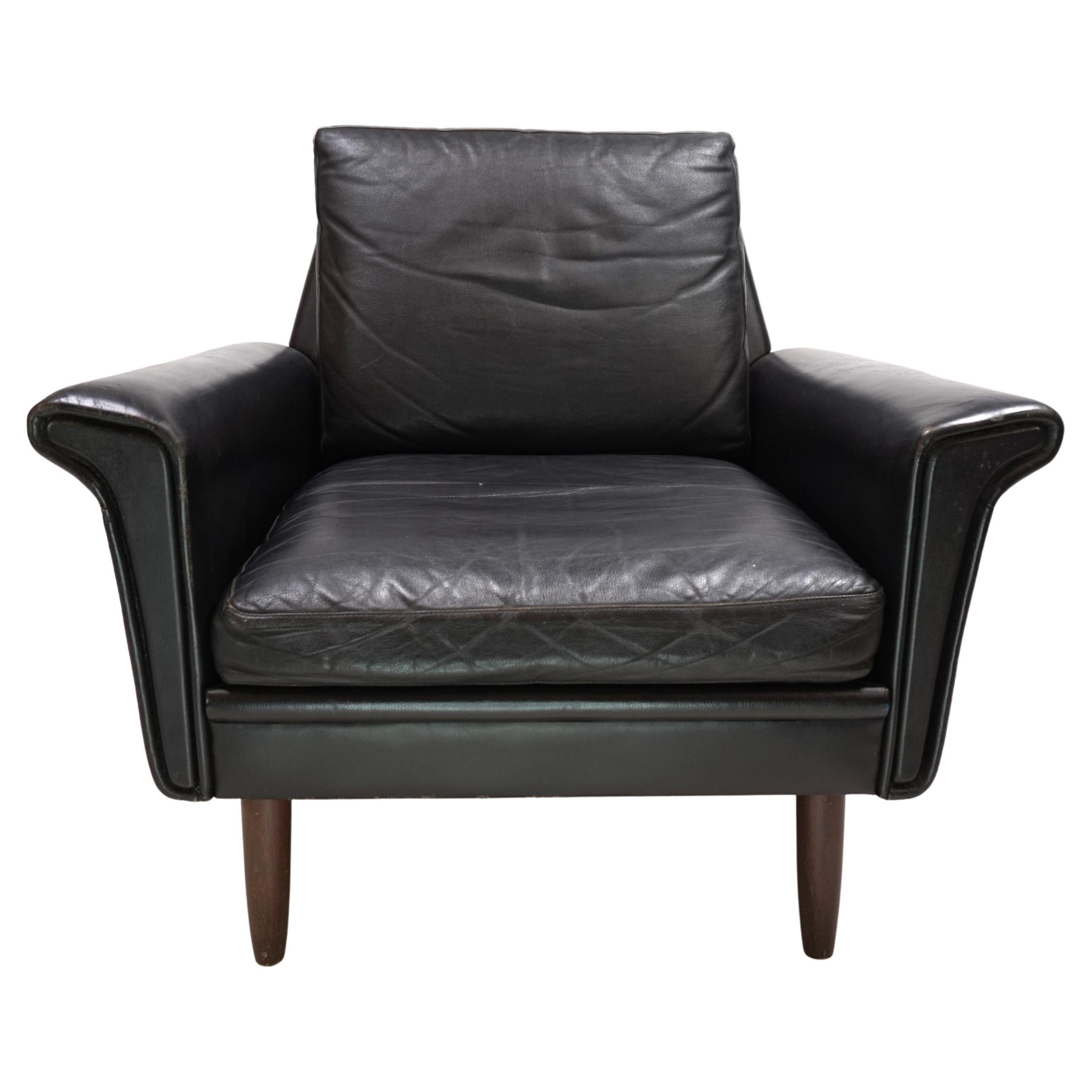 Gustav Thams leather lounge chair, 1960