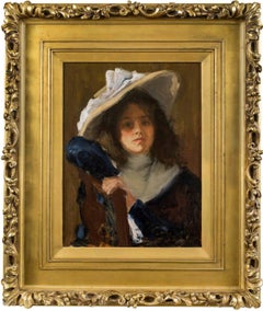 Daughter of the Artist, portrait by Gustave Wolff (1863-1935, German/American)