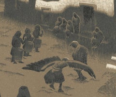 Una cerimonia dell'aquila a Tesuque Pueblo