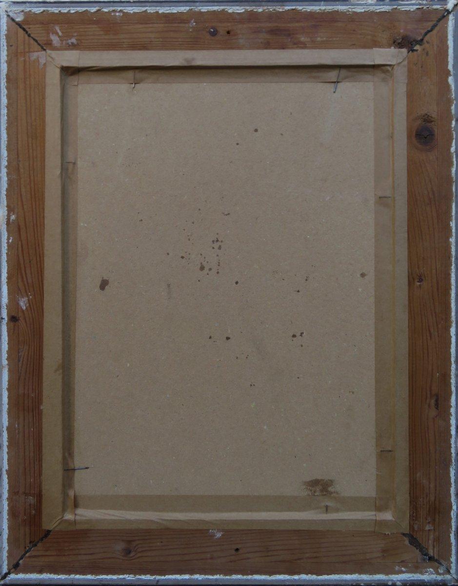 Gustave BOURGAIN Paris, 1856 - Paris, 1921 Öl auf Papier 33 x 24 cm (44 x 35cm mit Rahmen) Signiert oben rechts 