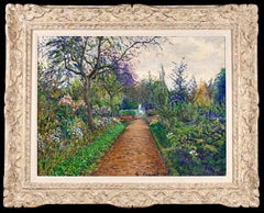 Le parc du Chateau - Post Impressionist Landscape Oil by Gustave Cariot