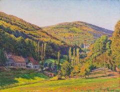 Schlangenbad by Gustave Cariot - Post Impressionist landscape painting