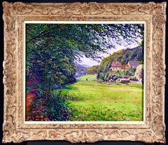 Valle de Walluf - Rhine - Post Impressionist Oil, Landscape by Gustave Cariot