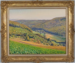 Vue de la Vallée by Gustave Cariot - Oil painting, Landscape