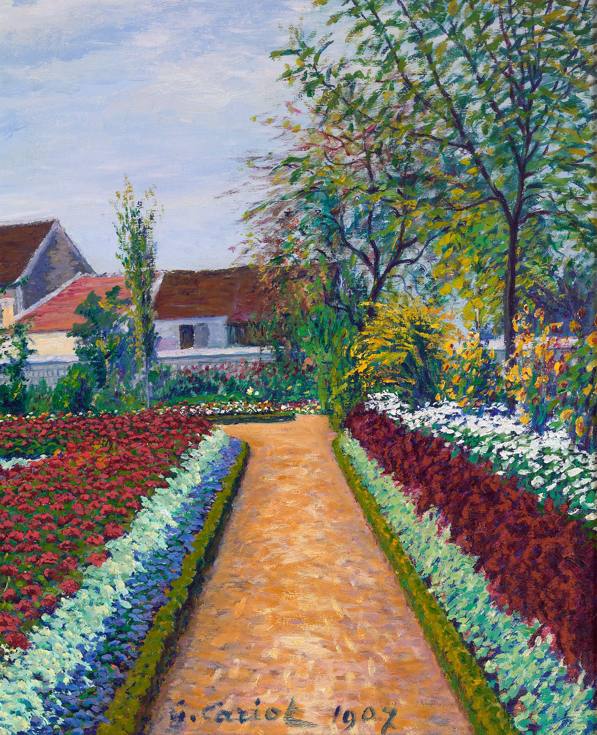 L'allée fleurie von Gustave Cariot im Angebot 3