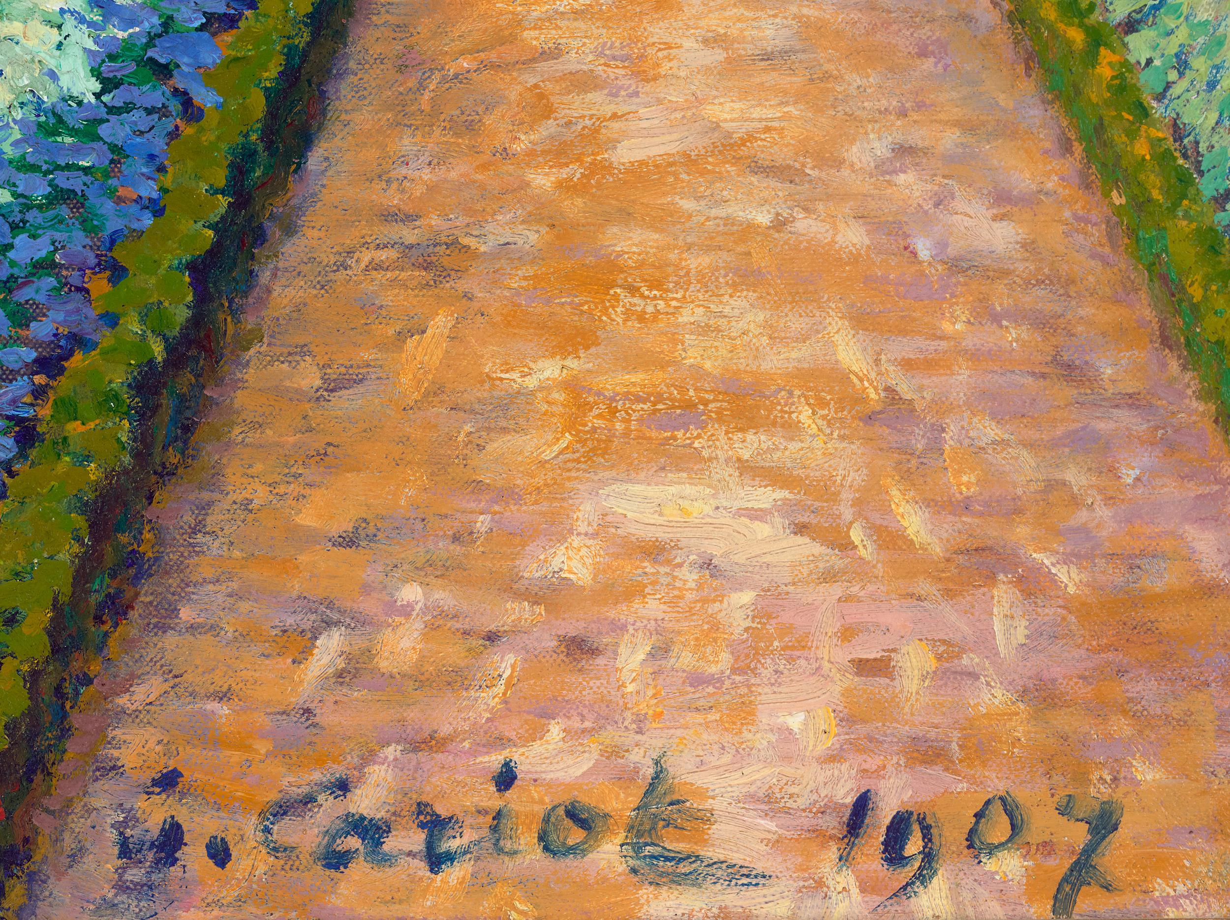 L'allée fleurie von Gustave Cariot im Angebot 4