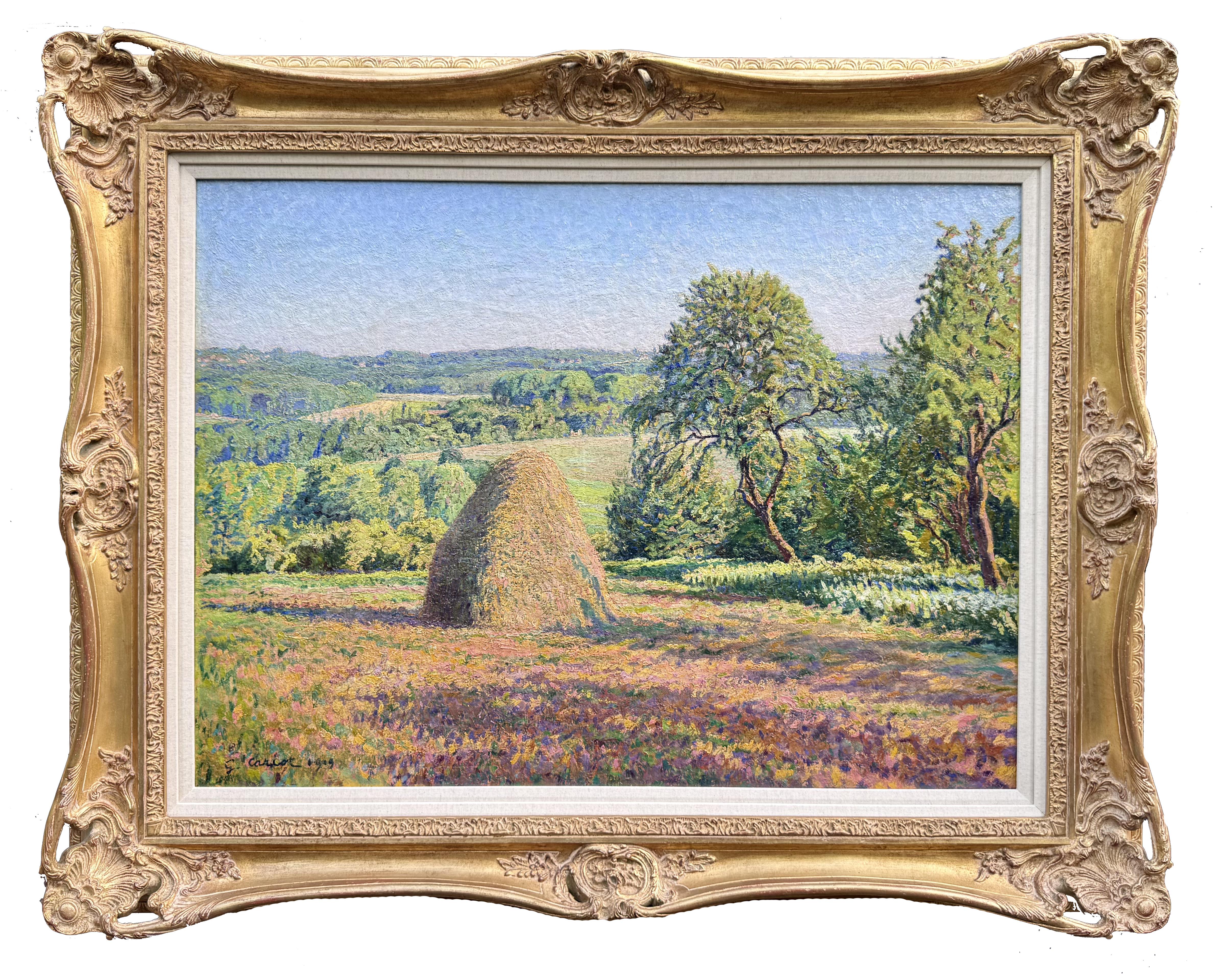 Meule Ensoleillé - Painting Posimpresionista de Gustave Cariot