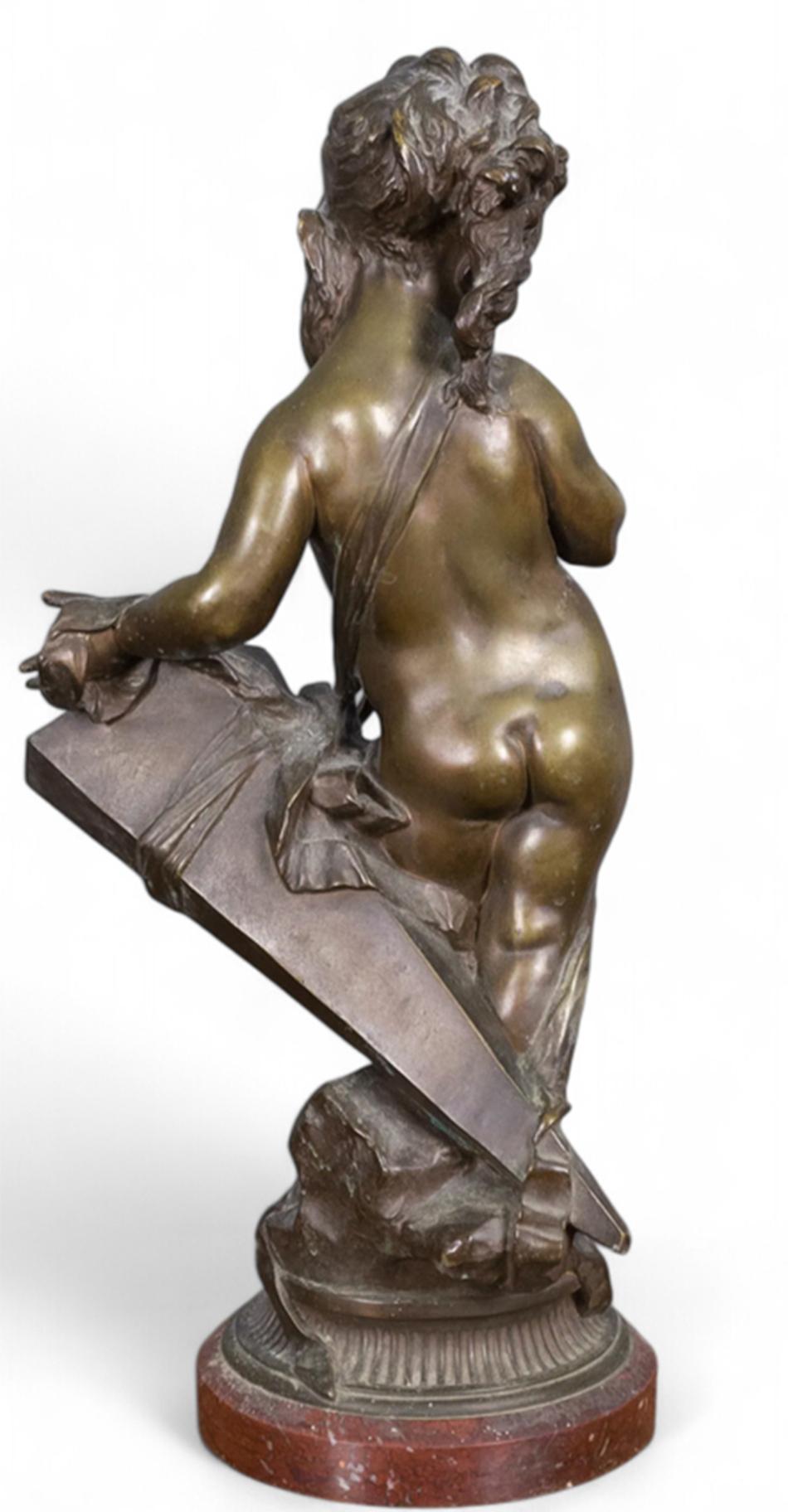 Joseph Gustave-Joseph Chéret (1838-1894)

Statua in bronzo di una giovane ragazza con un'espressione pensierosa e un cesto di fiori 

Firmato sulla base

XIX secolo 

Francese

marchio della fonderia di L. A. Soleau

Dimensioni: 20,5