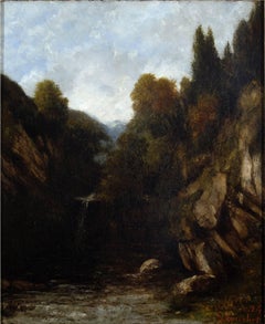 Gustave Courbet "Landscape" 1874, Oil on Canvas Realism