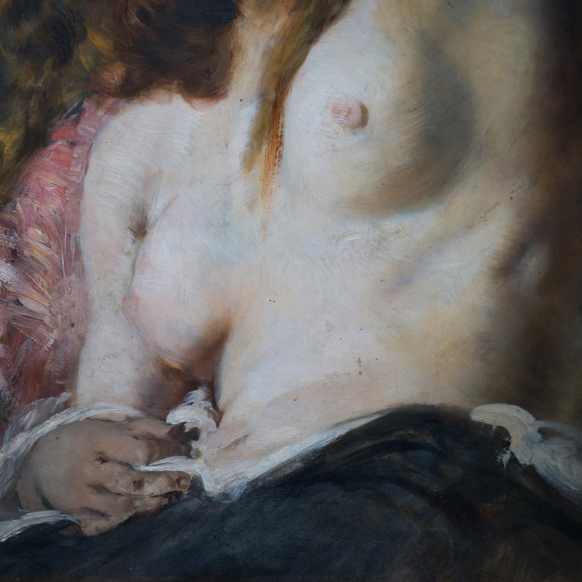 Il nudo enigmatico, cerchio di Gustave Courbet (circle) 4