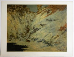 (after) Gustave Courbet - "Paysage de neige dans Le Jura" lithograph