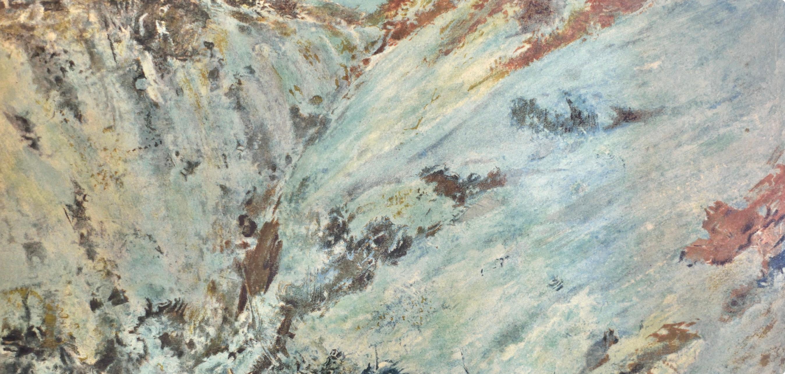 Courbet, Paysage de neige dans le jura, Les Réalistes Lyriques (dopo) - Print Scuola francese di Gustave Courbet
