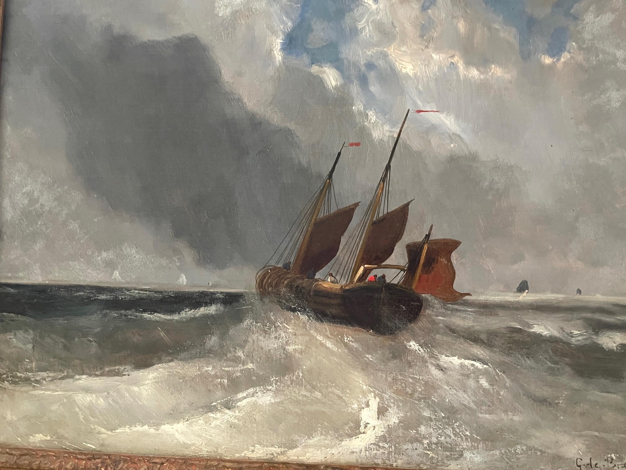 Off to Sea! - Painting by Gustave de Breanski