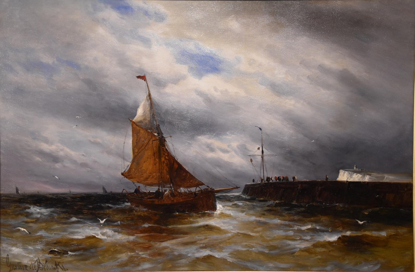 Pintura al óleo de Gustave de Breanski en venta 1