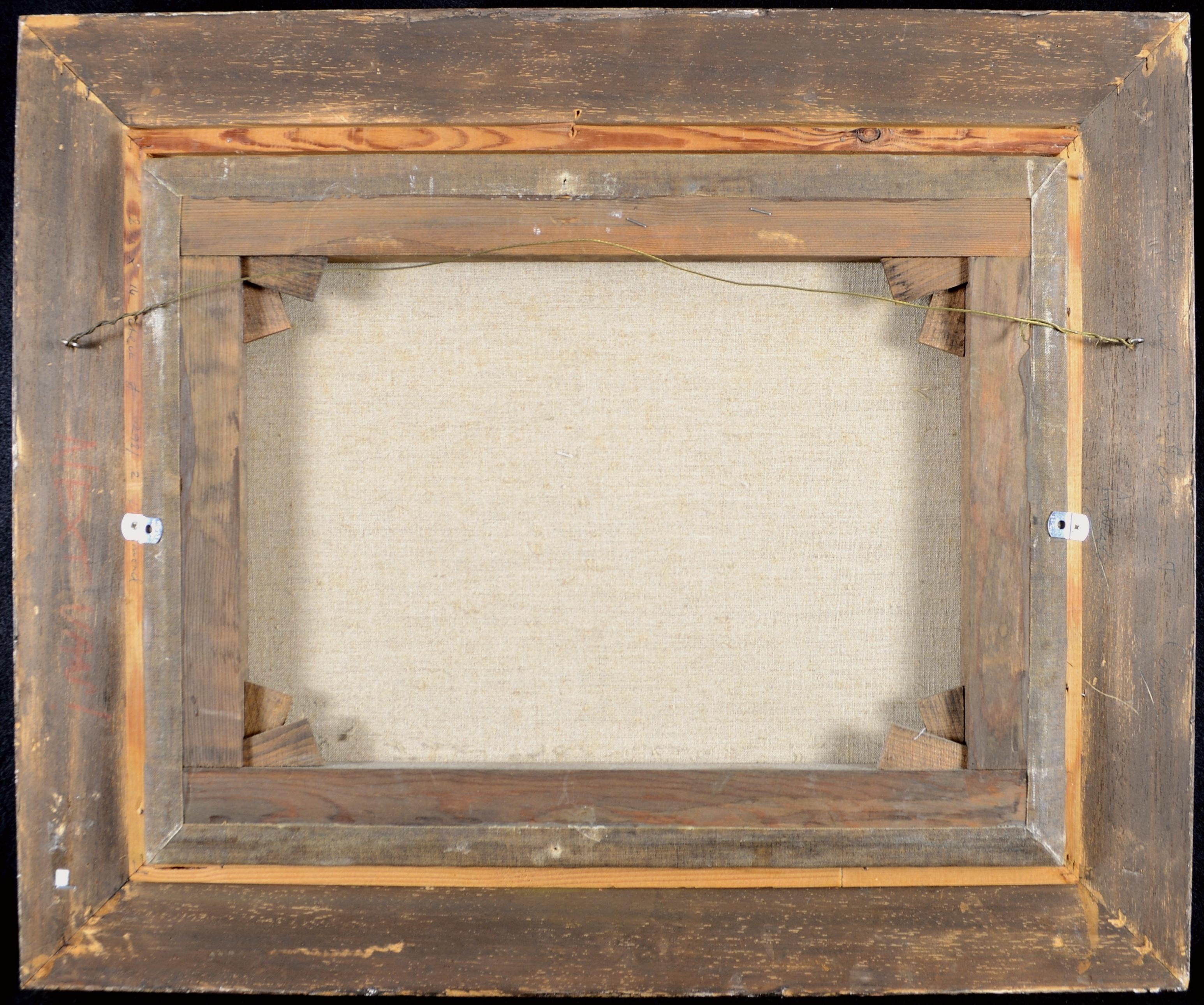 Schifffahrt vor einem Hafen - Antike britische Seelandschaft des 19. Jahrhunderts Ölgemälde im Angebot 4