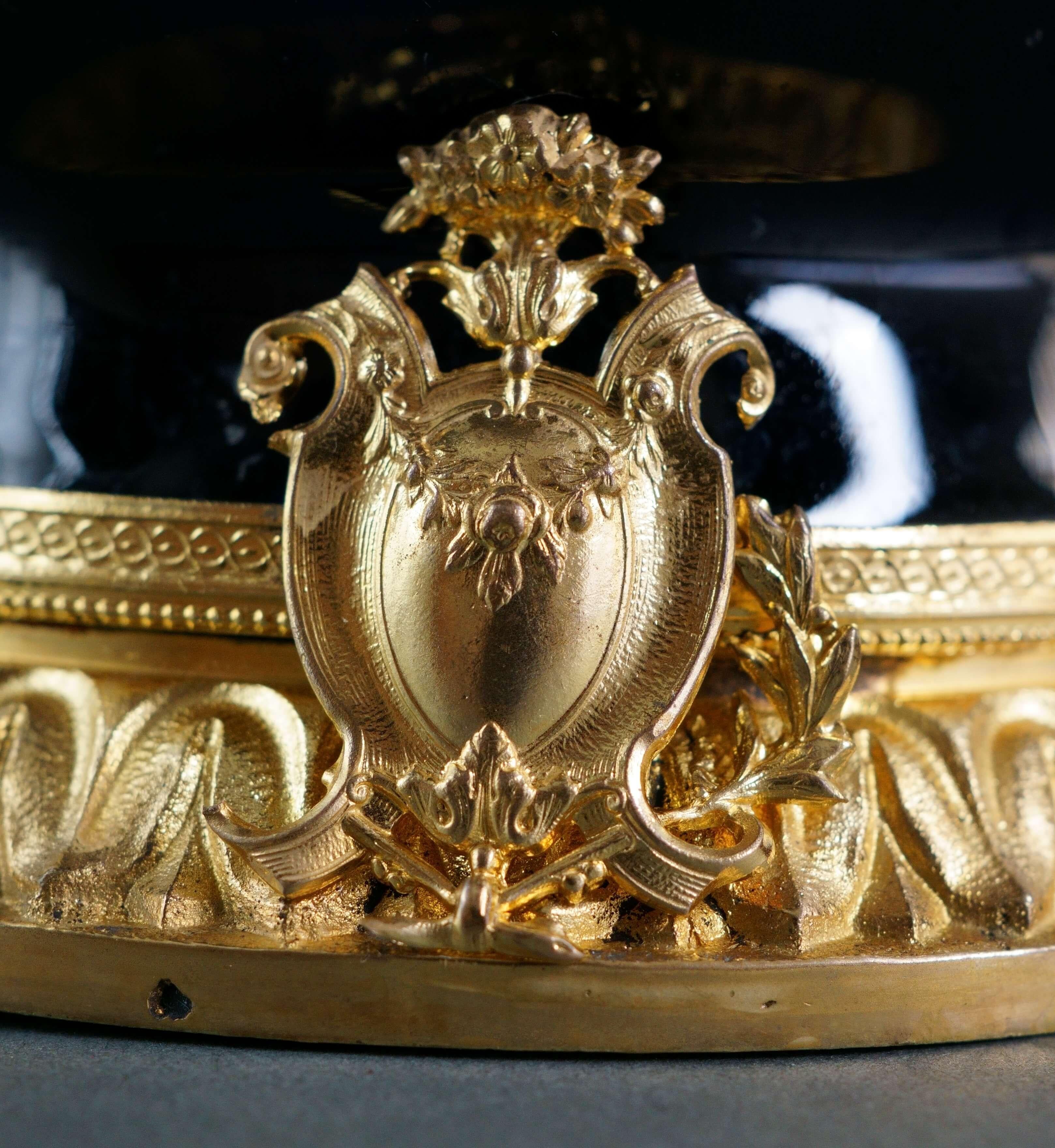 Gustave de Bruyn Vaso in Ceramica smaltata e Bronzo Dorato Art Decò Francia XX in vendita 1
