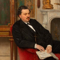 The Embroidery Lesson - Gustave de Jonghe (1829-1893)