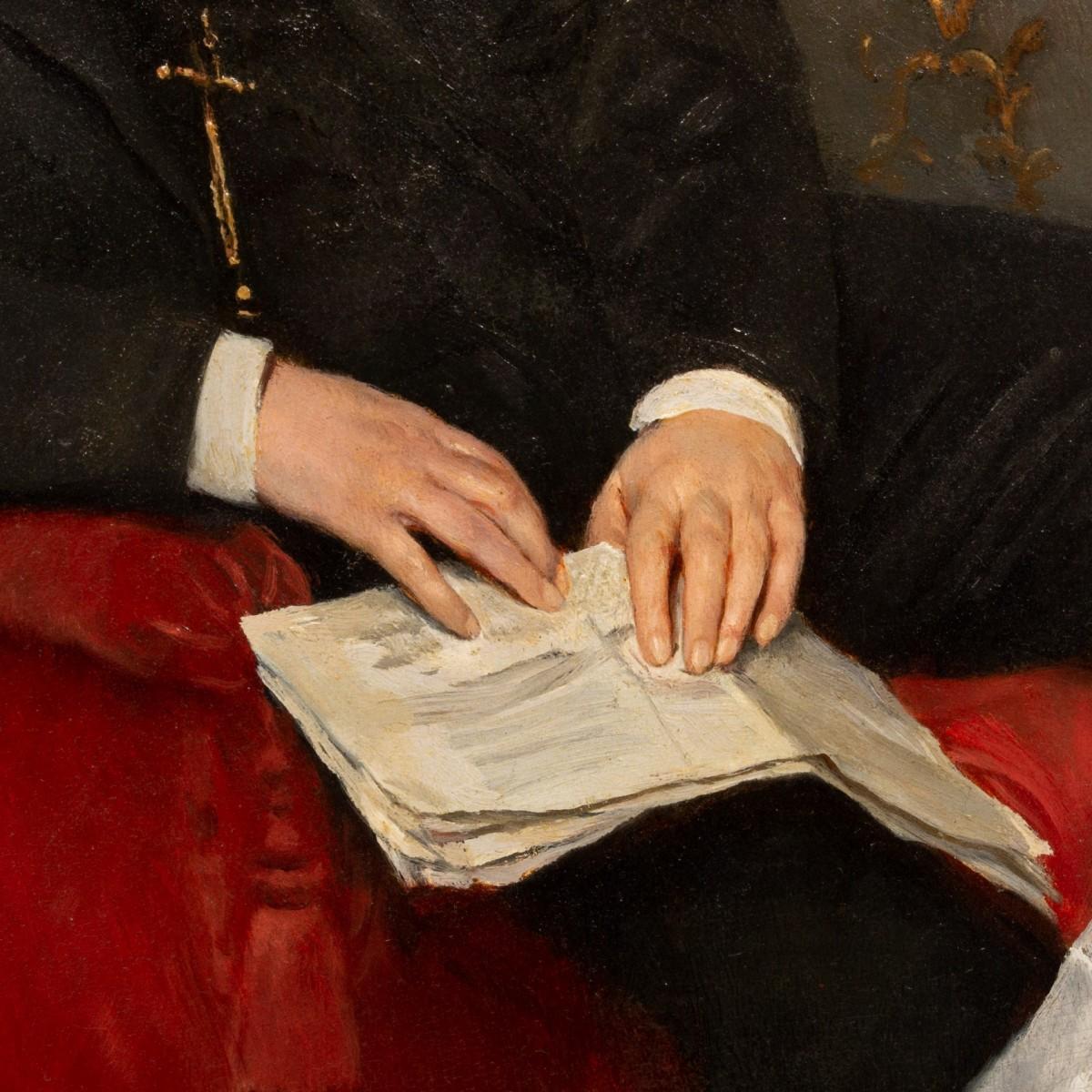 The Embroidery Lesson - Gustave de Jonghe (1829-1893) For Sale 2