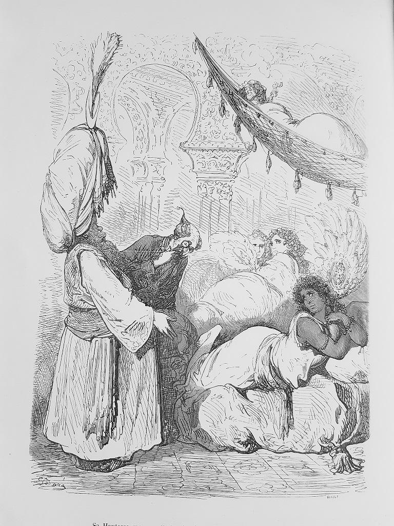 Les Aventures du Baron de Munchausen - Rare Book Illustrated by G. Dorè - 1862 - Modern Print by Gustave Doré