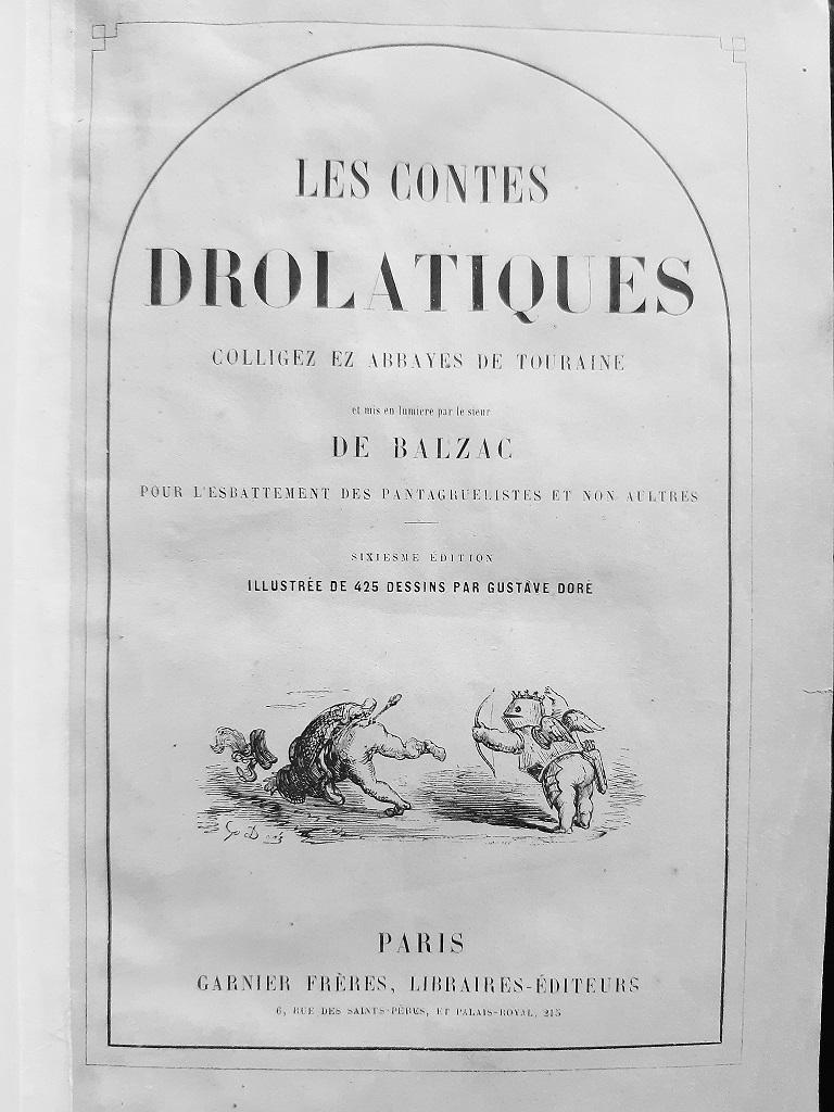 Les Contes Drolatiques - Livre rare illustré par G. Dor - 1861 - Moderne Print par Gustave Doré