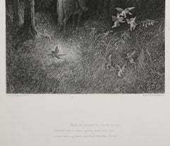 The Joyous Sprites, Romantic Engraving after Gustave Dore