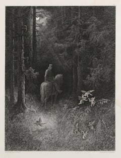 The Joyous Sprites, Romantic Engraving after Gustave Dore
