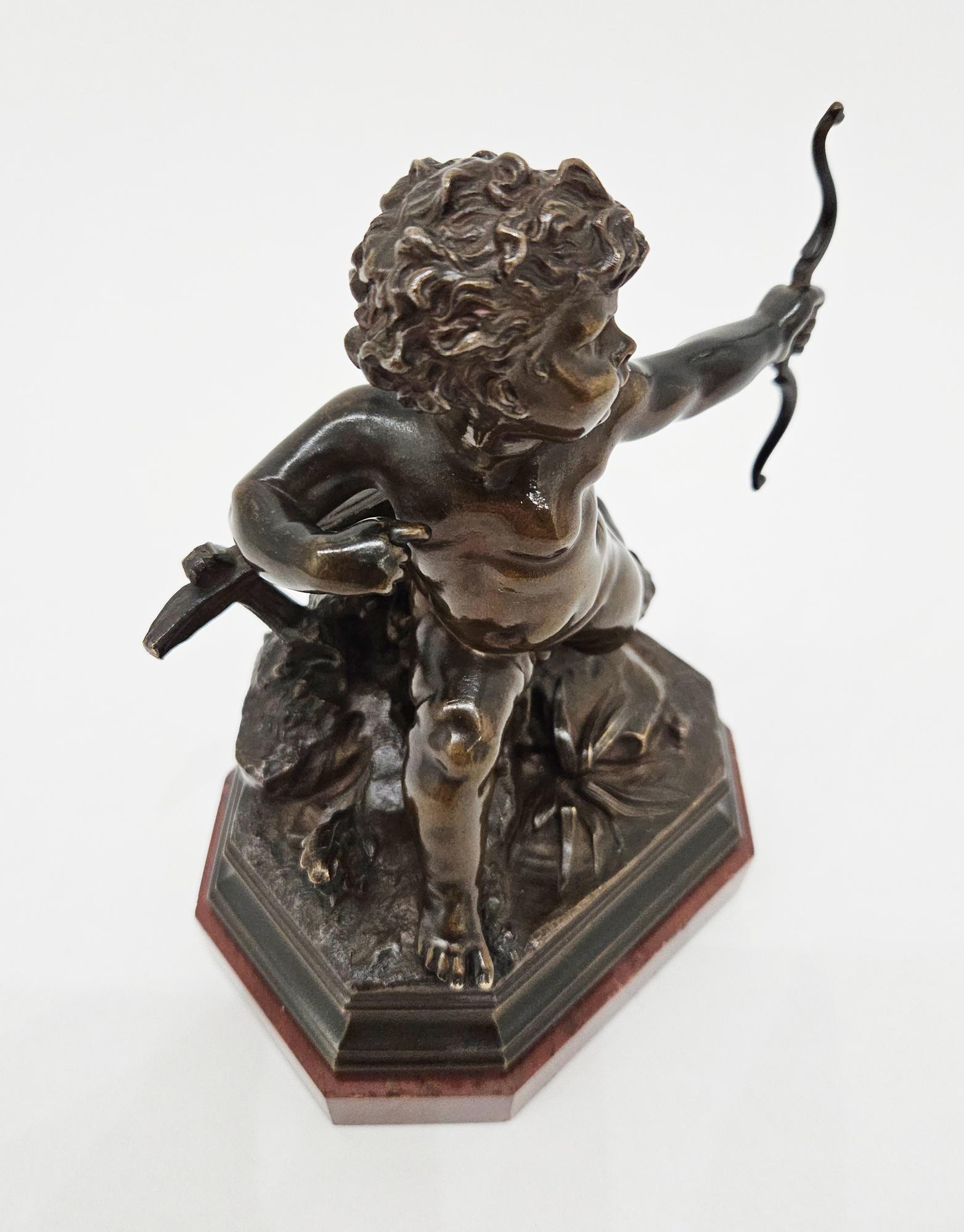 Gustave Doré Signed Cupid Cherub Bronze Sculpture, Paris, France, c. 1876 For Sale 6