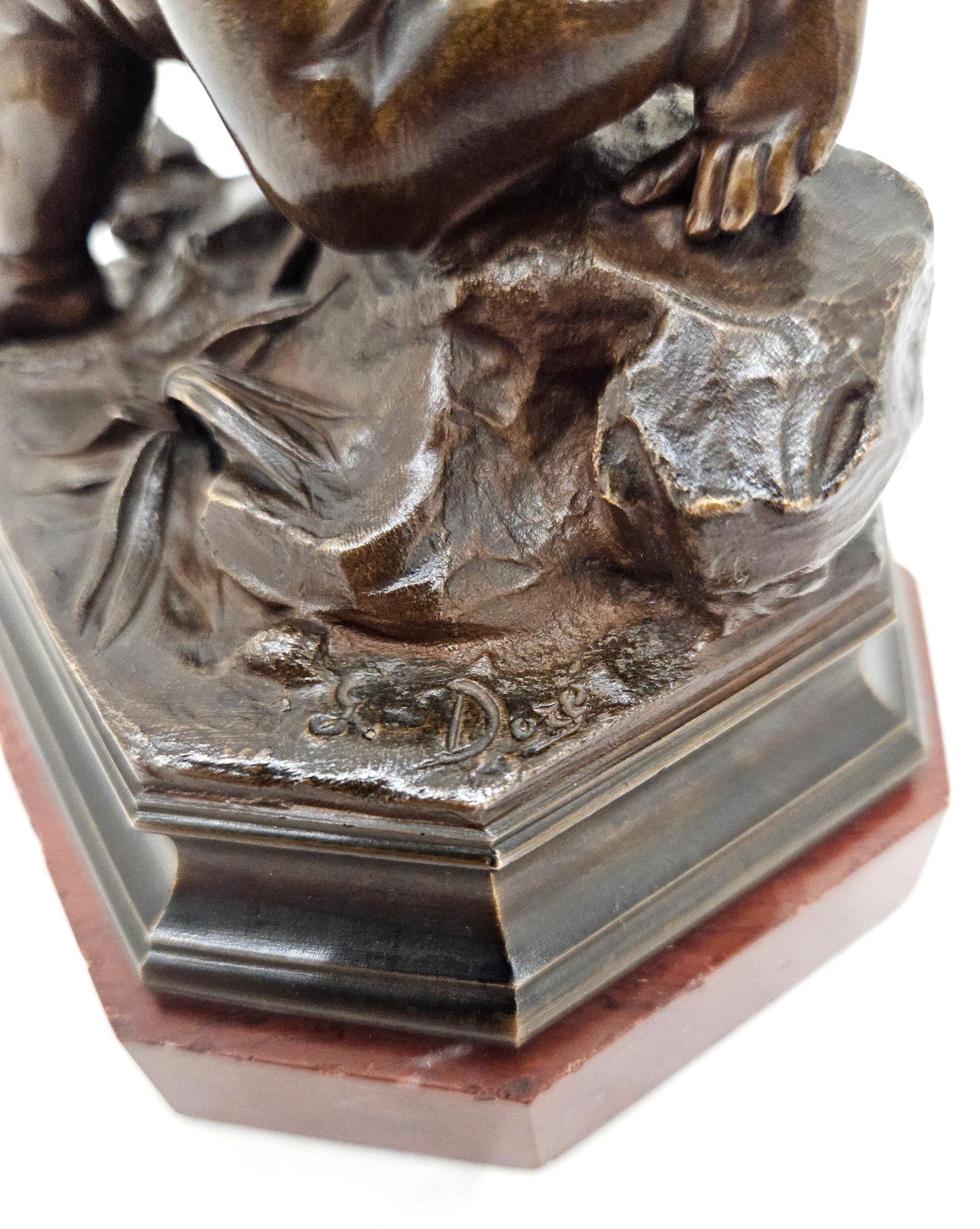 Gustave Doré Signed Cupid Cherub Bronze Sculpture, Paris, France, c. 1876 For Sale 7