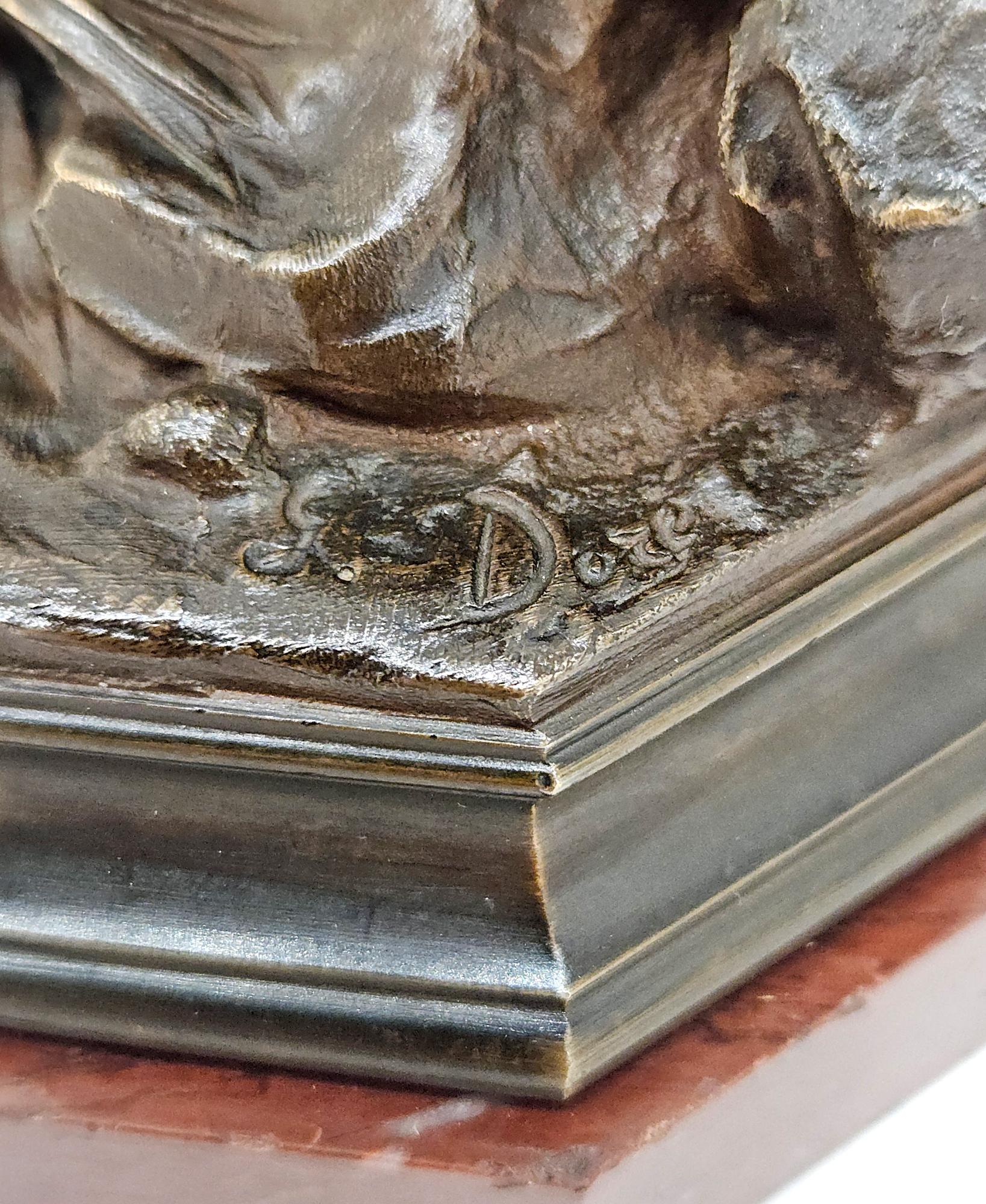 Gustave Doré Signed Cupid Cherub Bronze Sculpture, Paris, France, c. 1876 For Sale 8