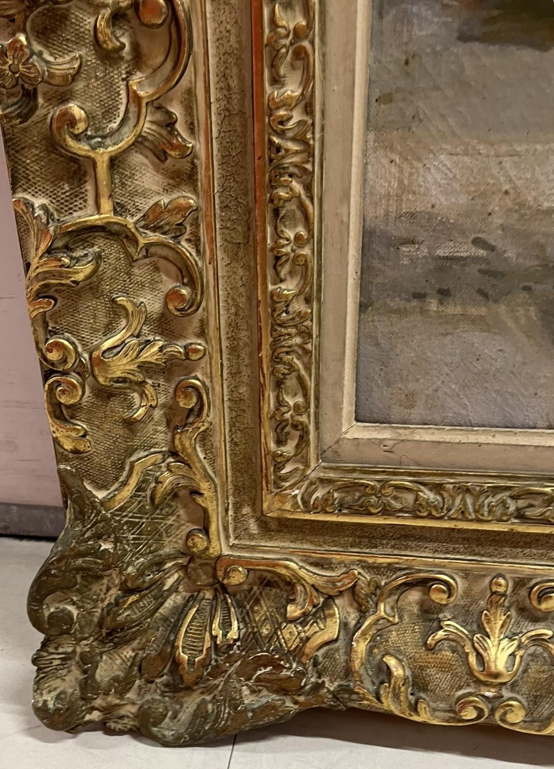 Stillleben mit einer Perlenkette, Öl auf Leinwand im Angebot 6
