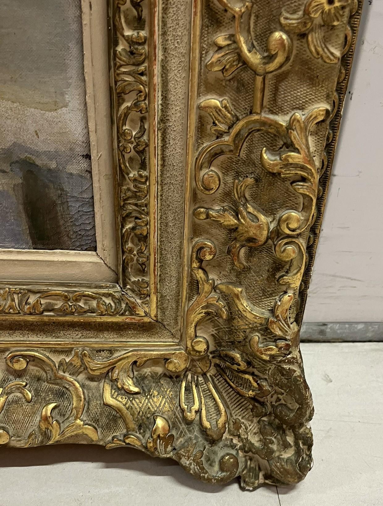 Stillleben mit einer Perlenkette, Öl auf Leinwand im Angebot 4