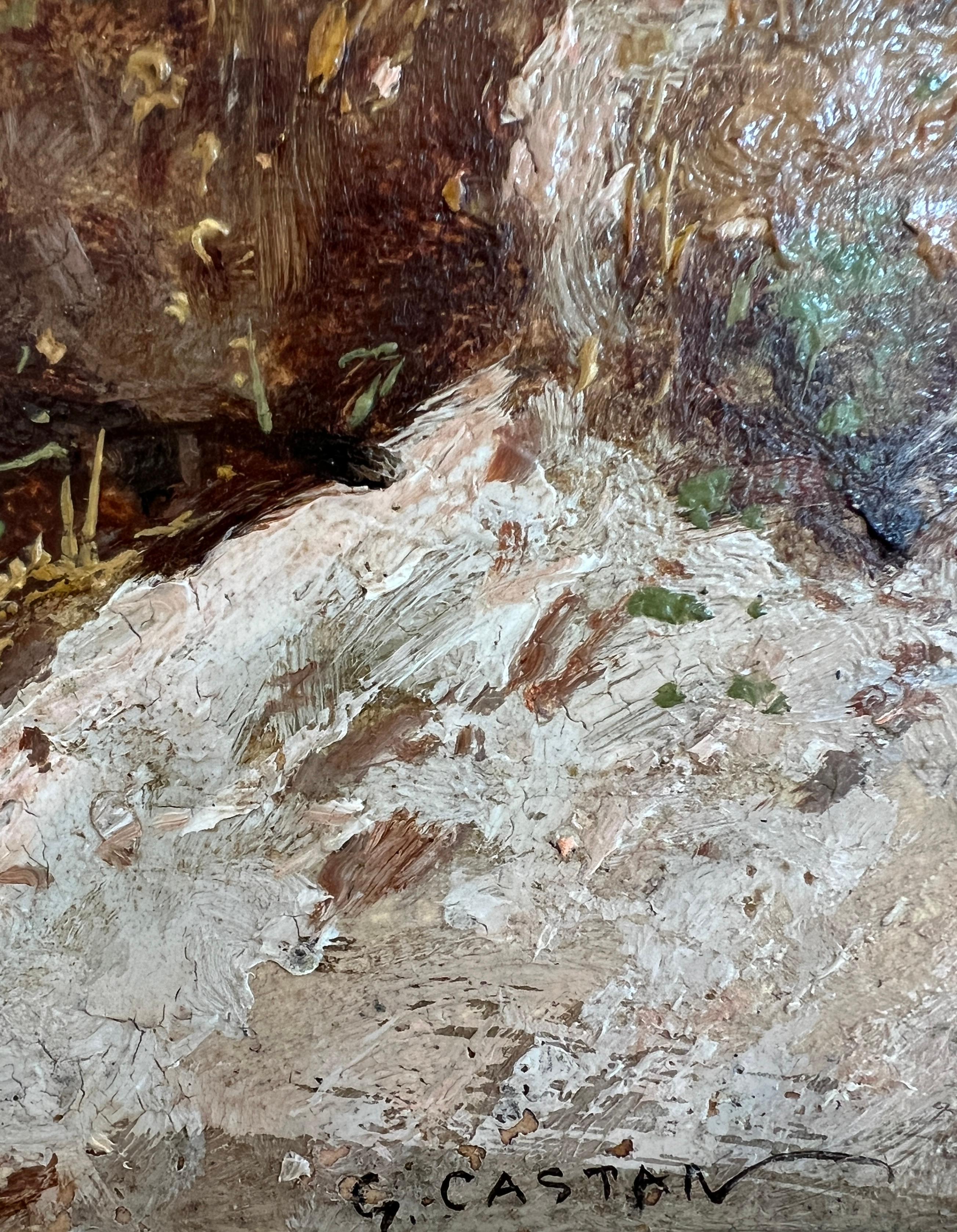 Landschaft des Valais, Schweiz (Realismus), Painting, von Gustave Eugène Castan