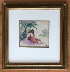 Young woman on the sand