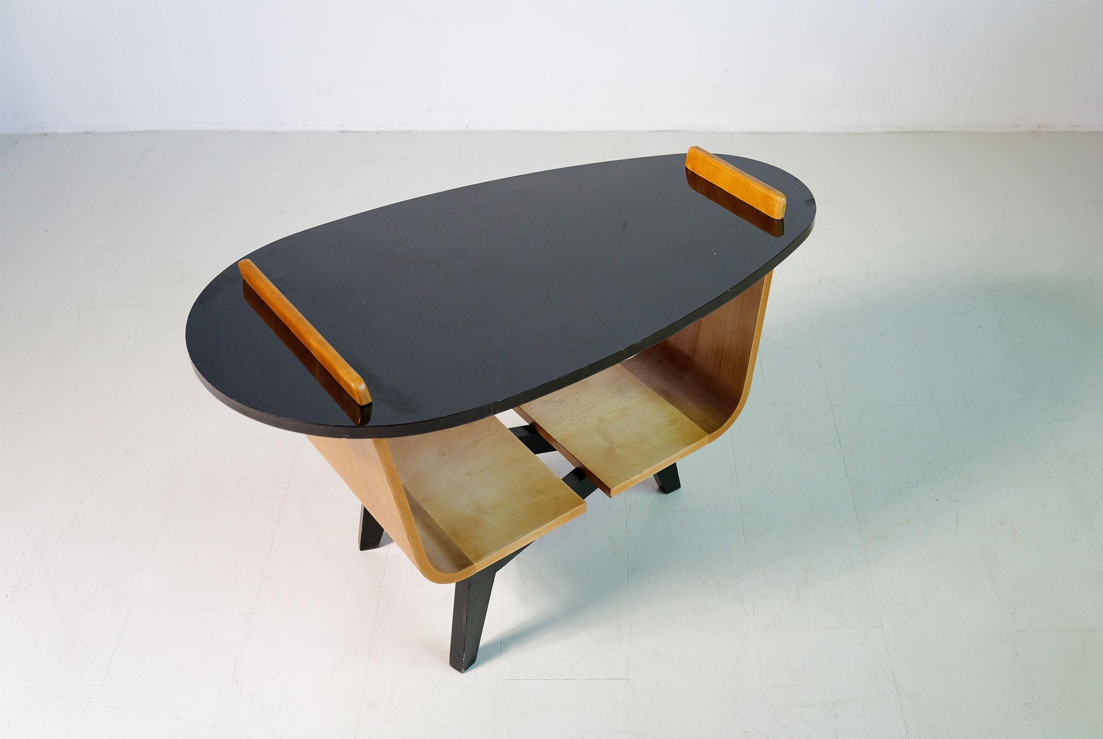 Français Gustave Gautier, table à trépieds, France 1955 en vente