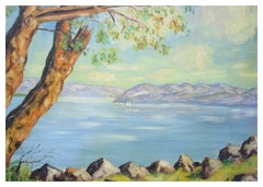 Mid Century Lake Lucerne, Switzerland Landscape