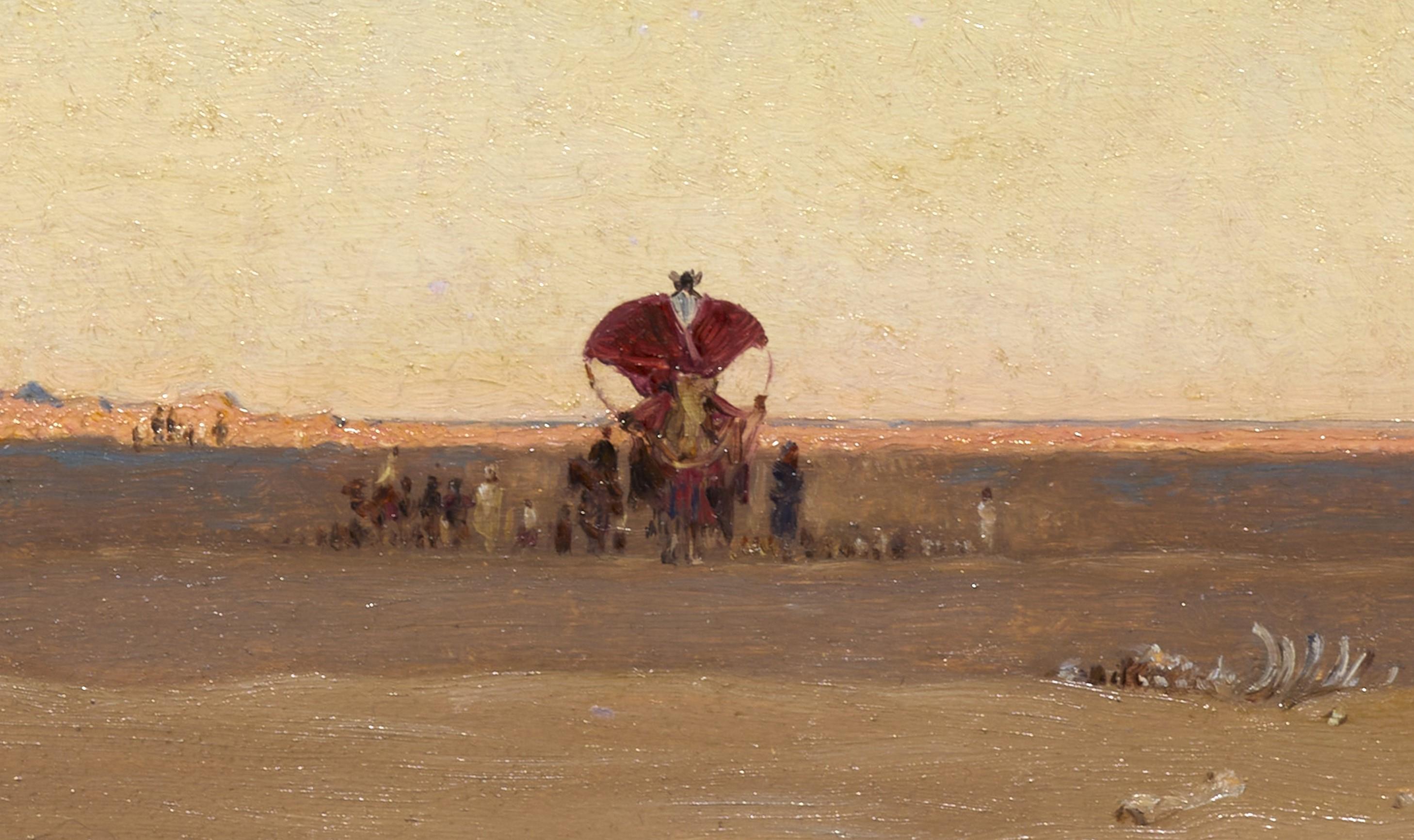 Caravan in the Desert, a painting by Gustave Guillaumet (1840 - 1887) 2