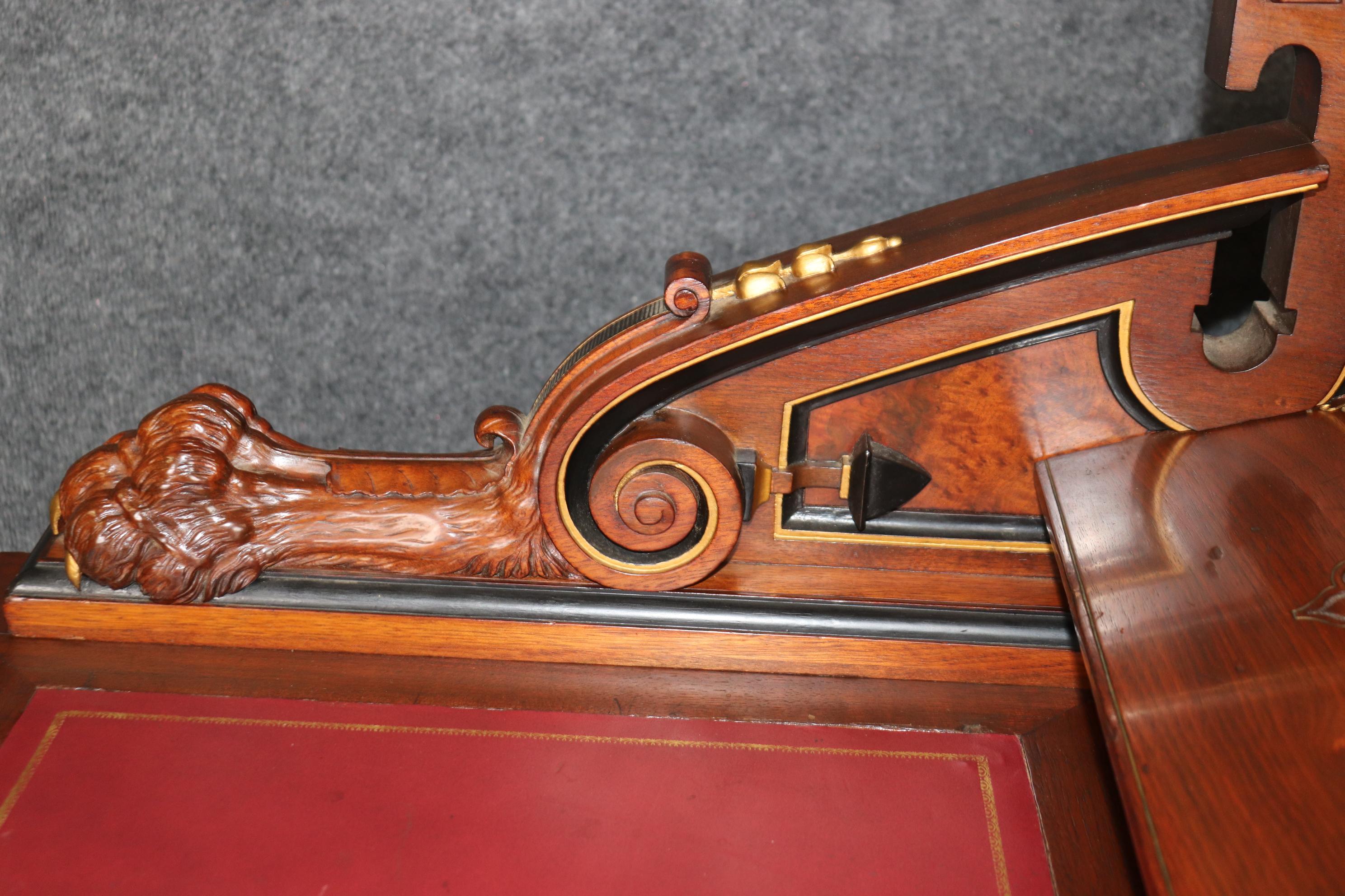 Gustave Herter Grand Carved Gilded Renaissance Revival Victorian Sideboard For Sale 9