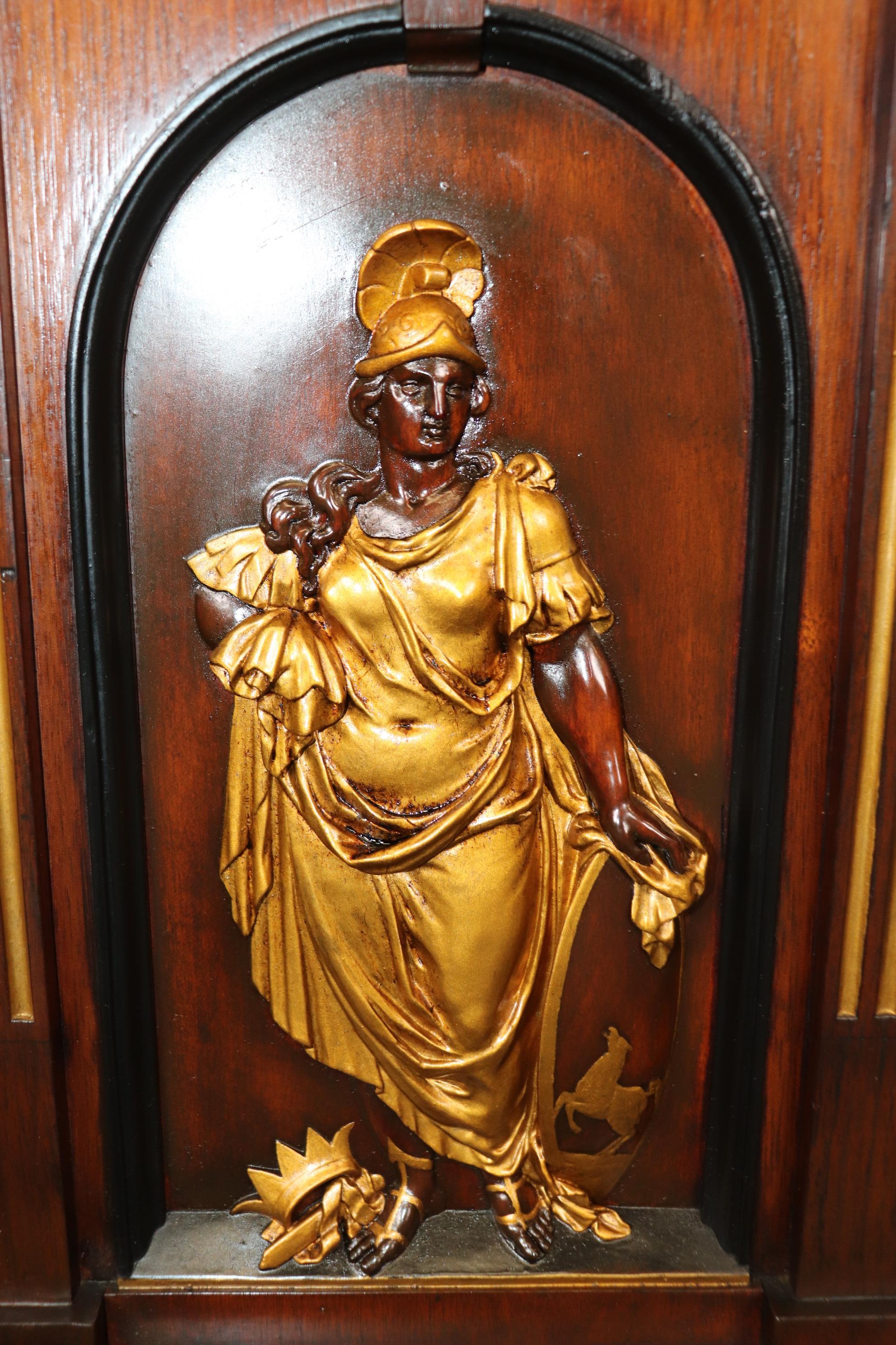 This is a signed Gustave Herter sideboard (of Herter Brothers later on) in the Renaissance revival style of the middle of the 1800s during the gilded age. The sideboard is so magnificent and beautifully carved that it's really a true work of art.
