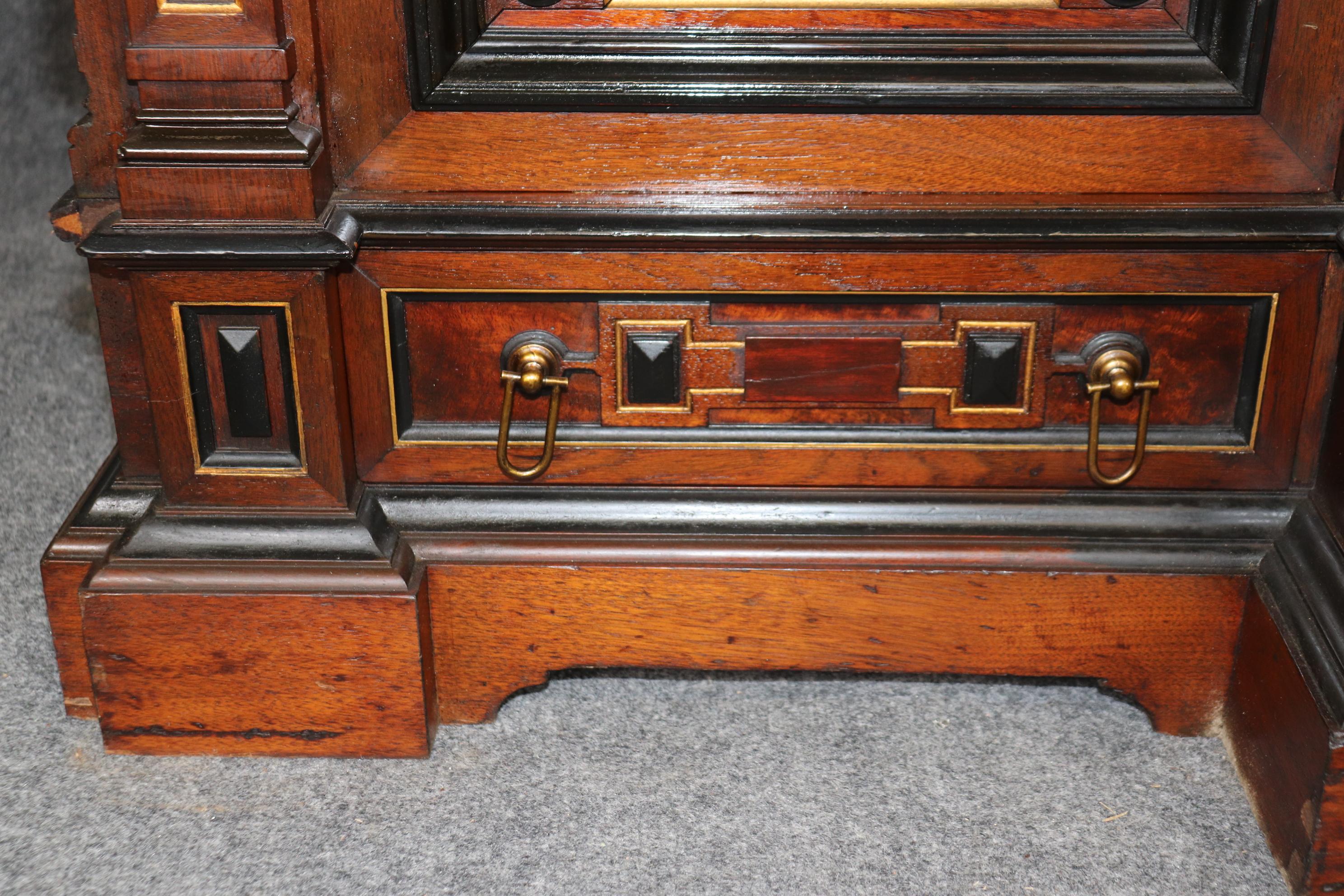 Gustave Herter Grand Carved Gilded Renaissance Revival Victorian Sideboard For Sale 2
