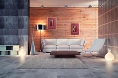 Pair of Art Deco Female Nude Study Gouache Painting by Gustave Kaitz