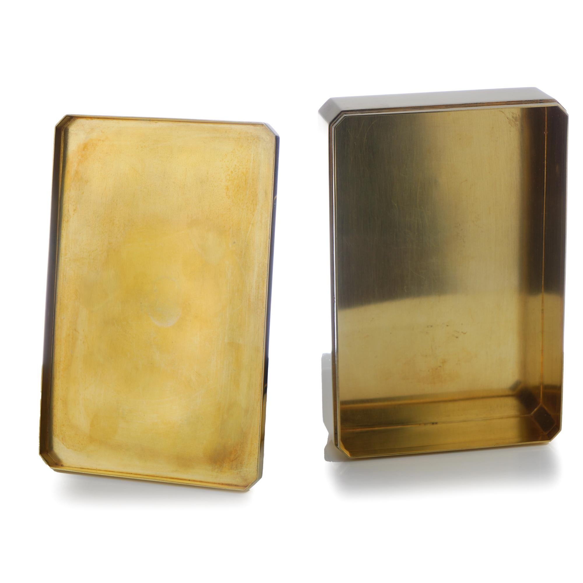Gustave Keller Art Deco Silver-Gilt Sandwich Box For Sale 4