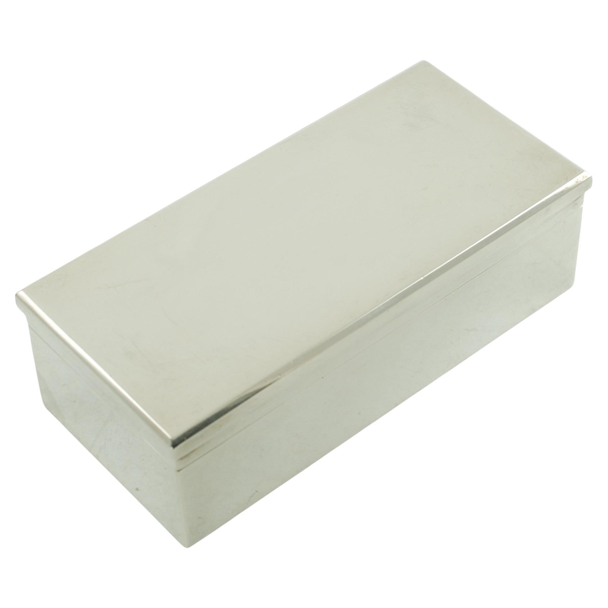Gustave Keller Freres Paris 950 Sterling Silver Art Deco Dresser Box