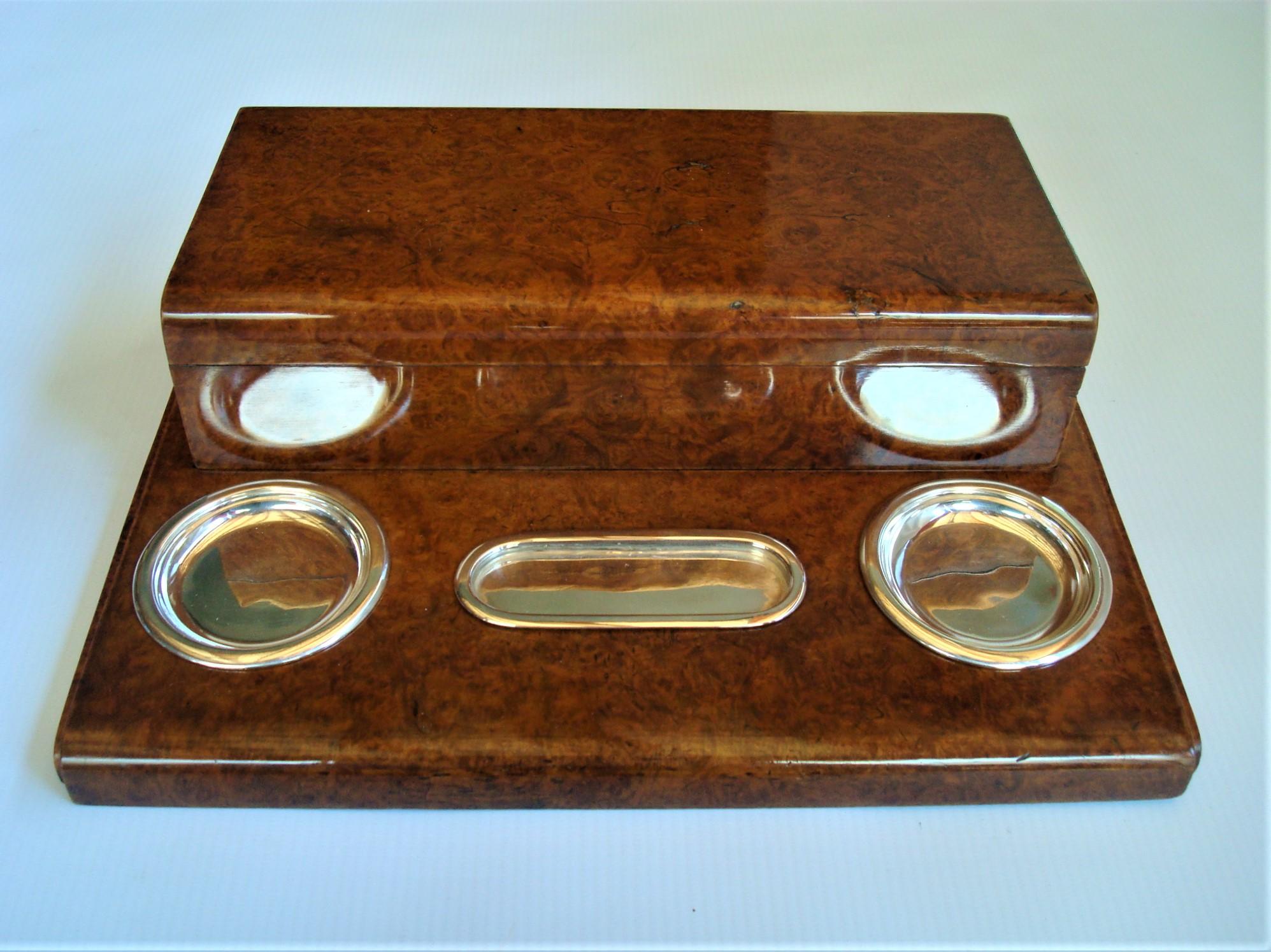 Gustave Keller Paris Cigarette / Cigar Root Box Desk Smokers Set, France 1930´s For Sale 8